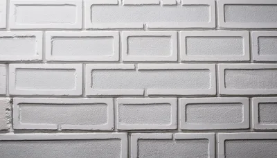 White Painted Brick Wall Texture Background