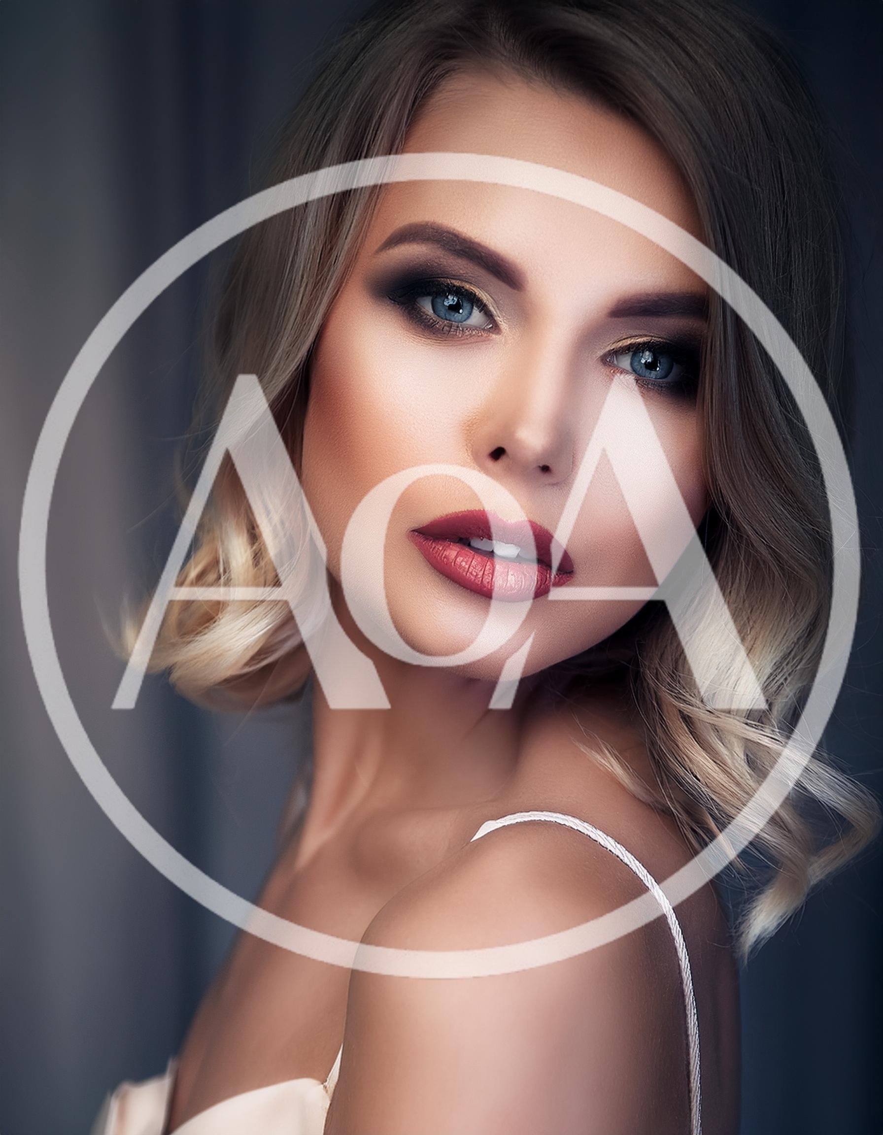Portrait Of A Beautiful Woman With Blonde Hair