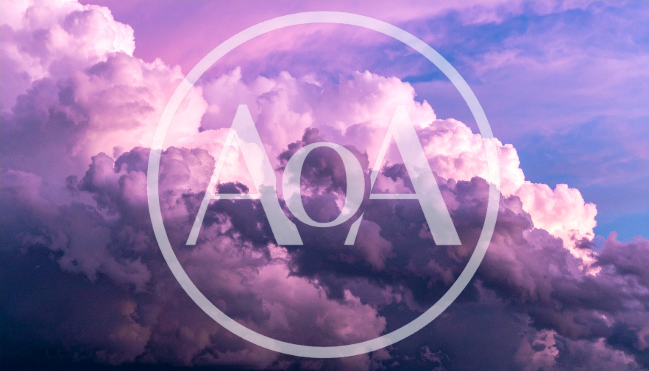 Dramatic Purple And Pink Storm Clouds At Sunset