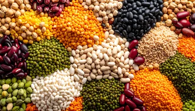 Assorted Dried Legumes and Pulses Variety