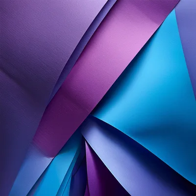 Abstract Geometric Layers Of Purple And Blue Paper