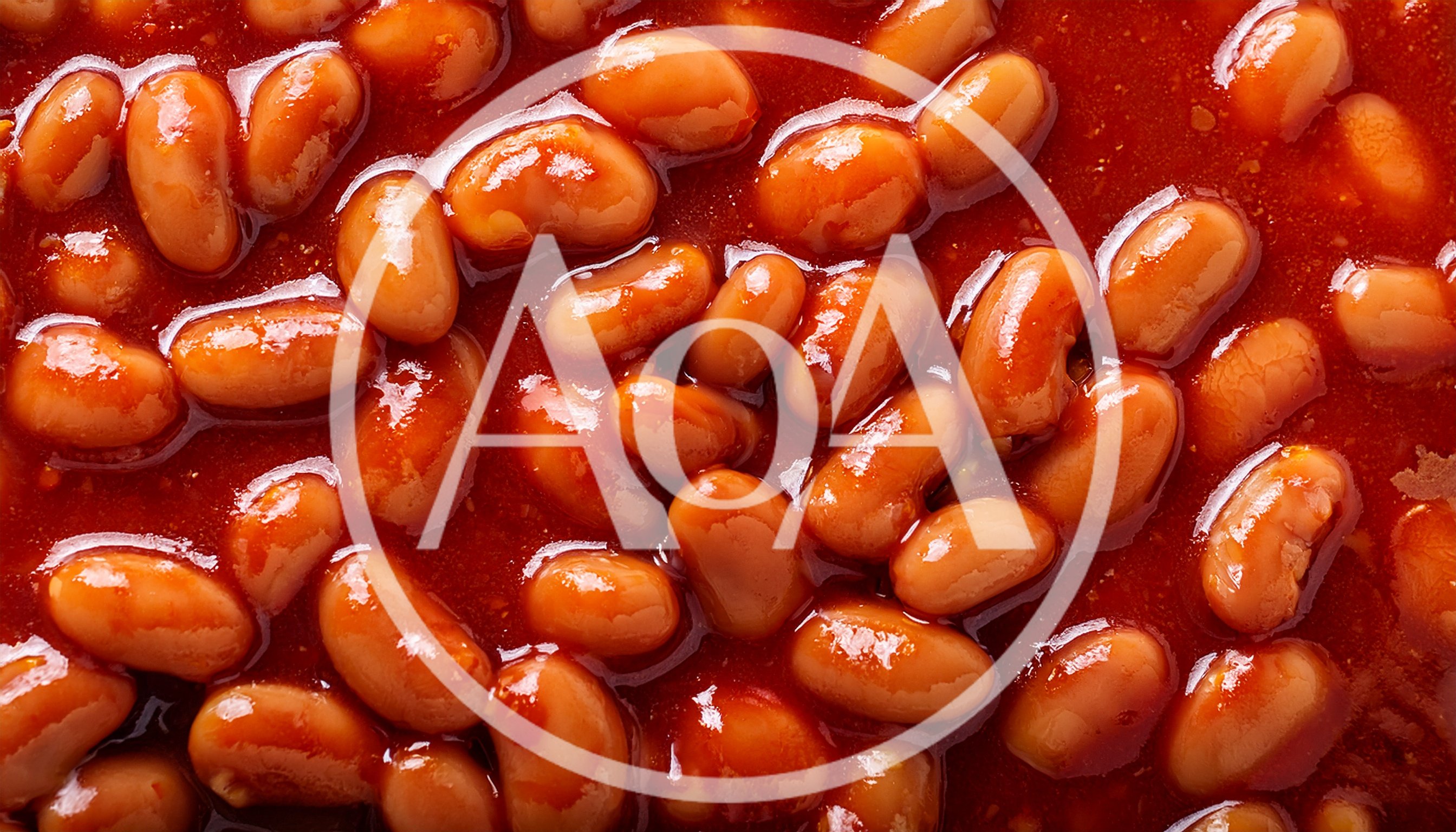 Close Up Of Baked Beans In Tomato Sauce
