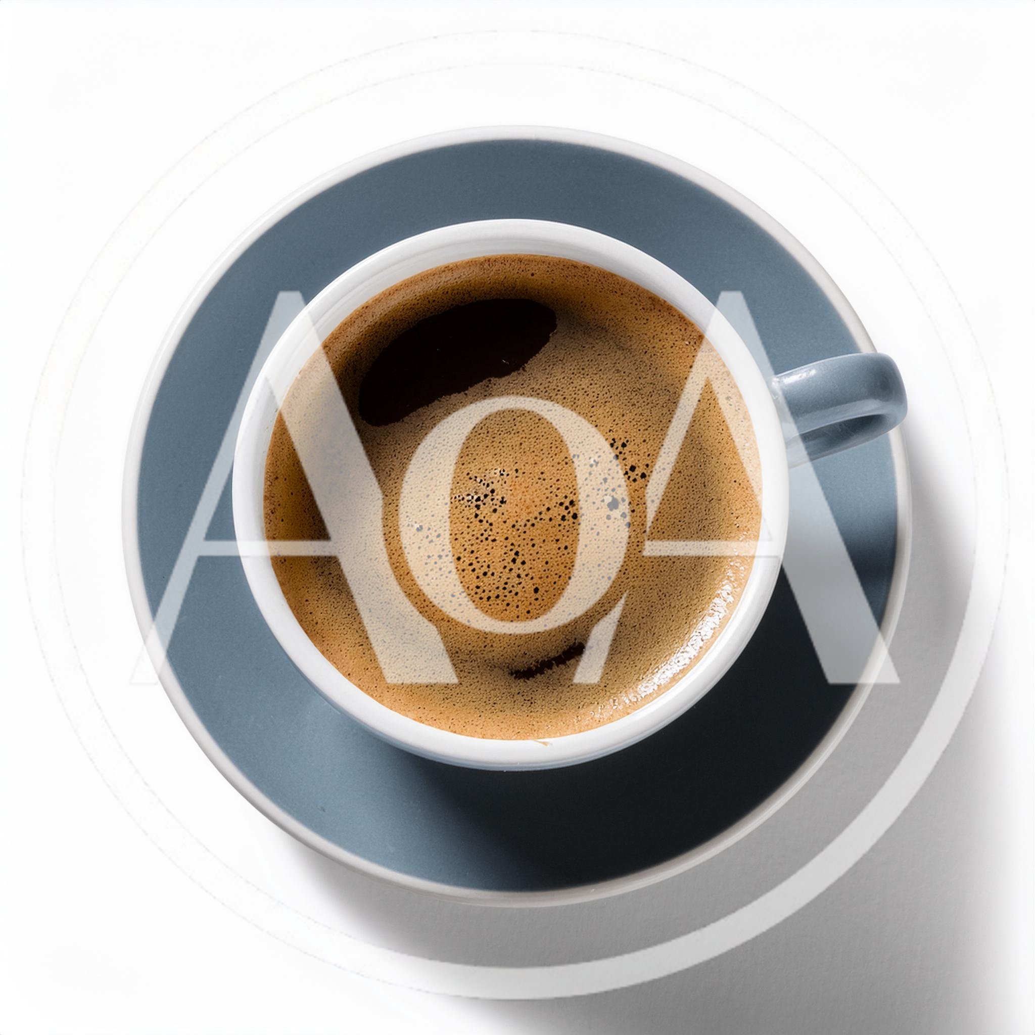 Top View Of A Cup Of Espresso