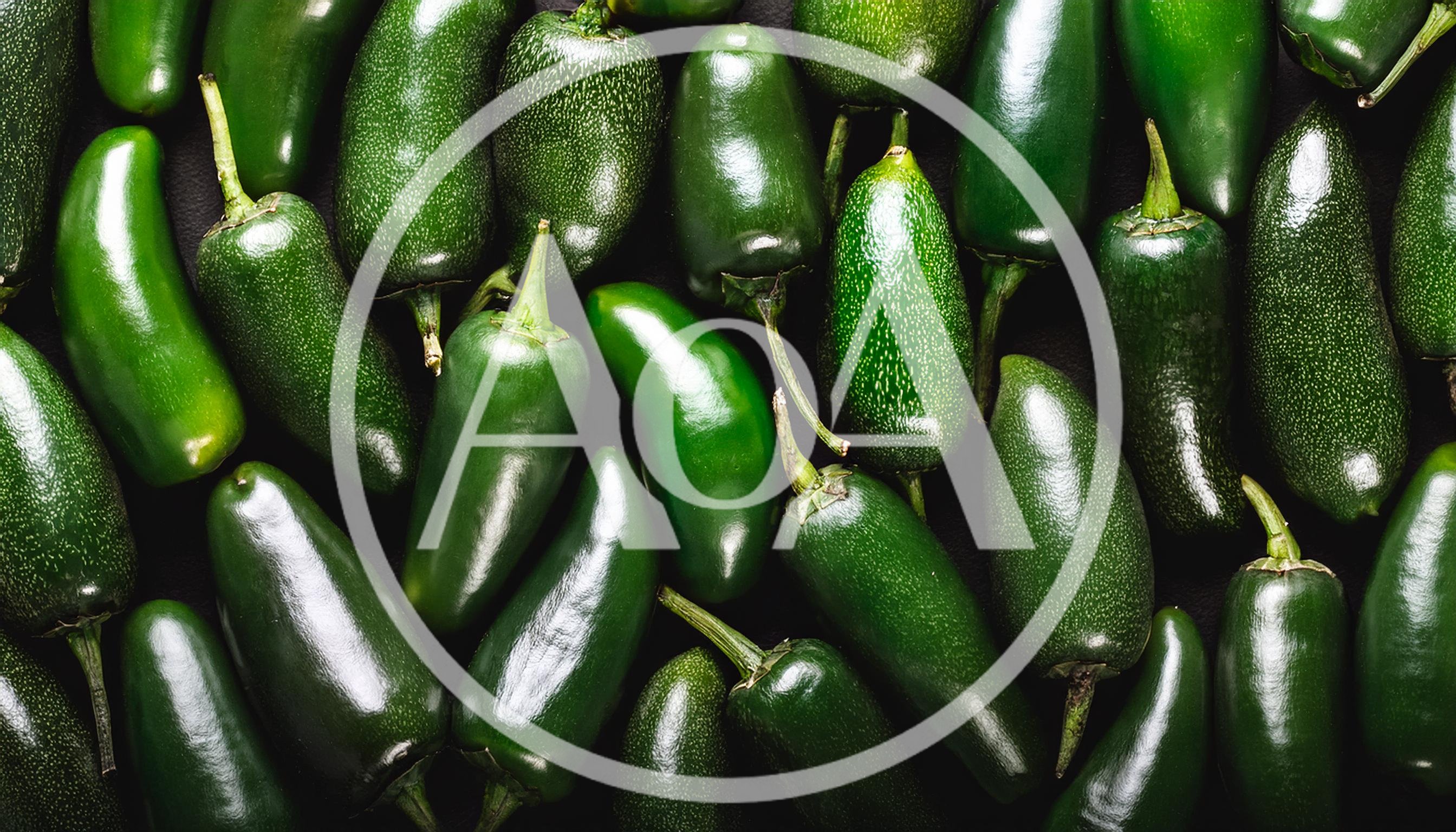 Fresh Green Jalapeno Peppers Background