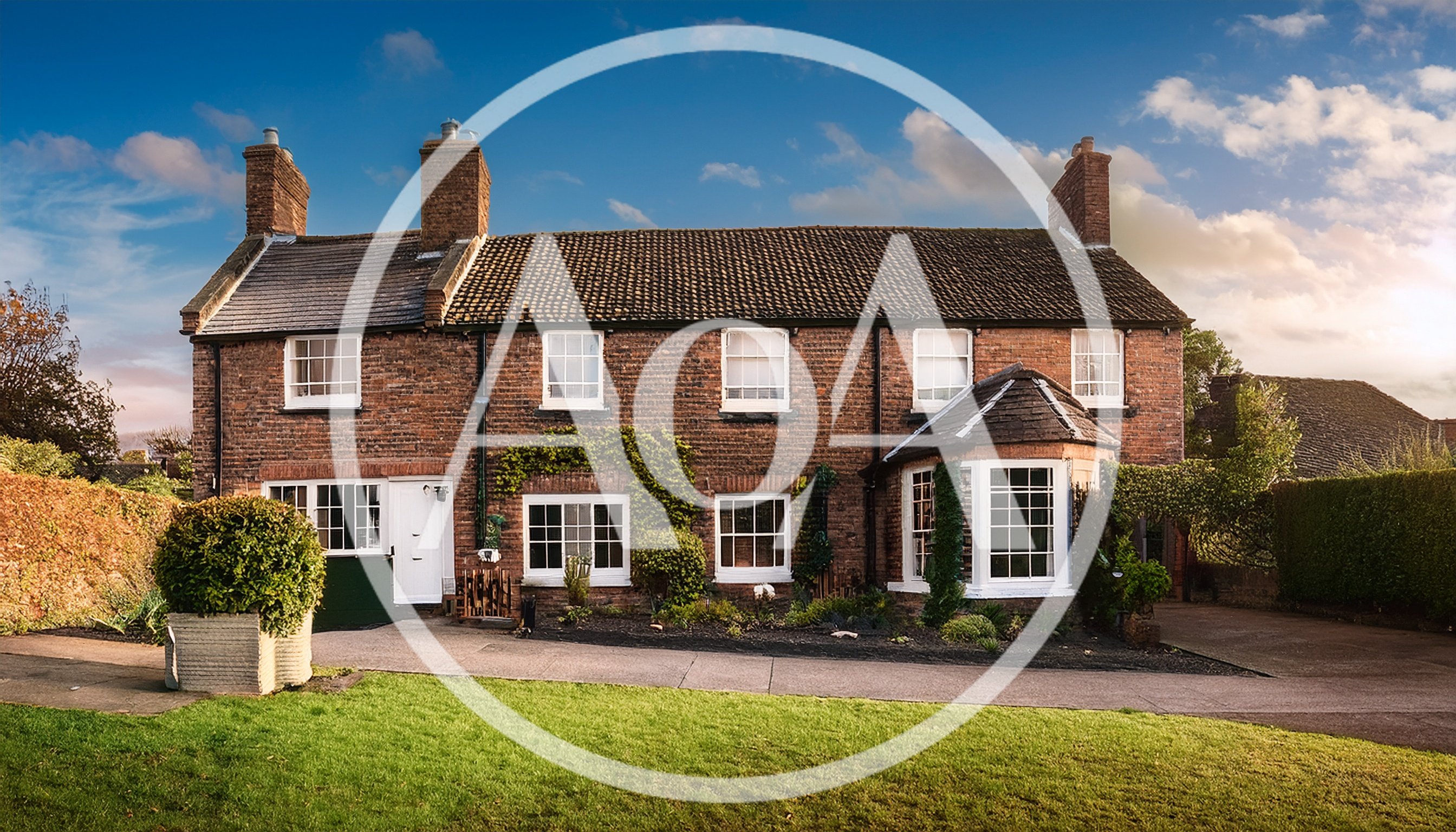 Traditional English Brick Cottage With A Lush Garden