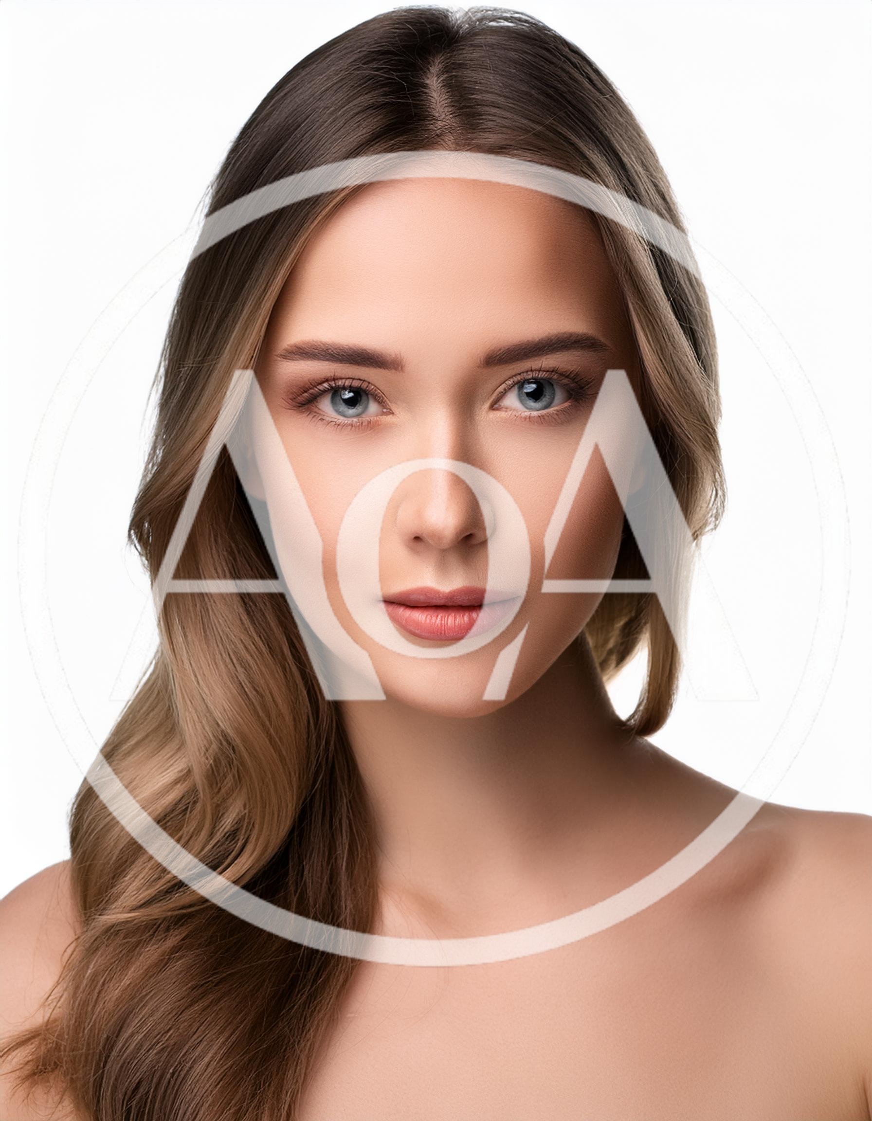 Portrait Of A Beautiful Young Woman With Natural Makeup