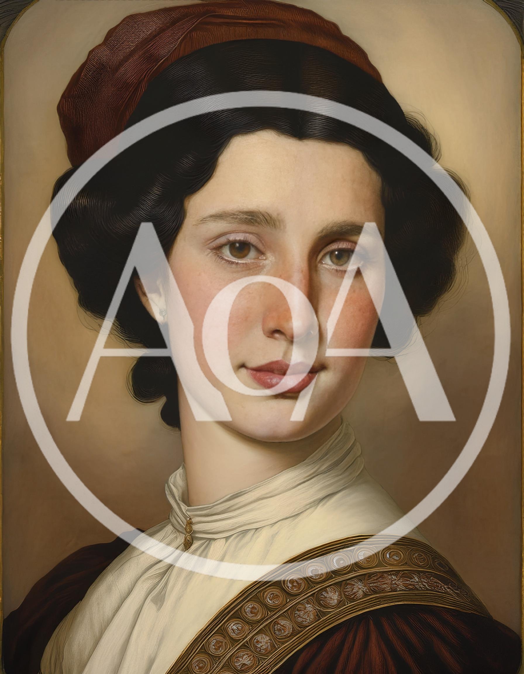 Portrait Of A Young Woman In Renaissance Style
