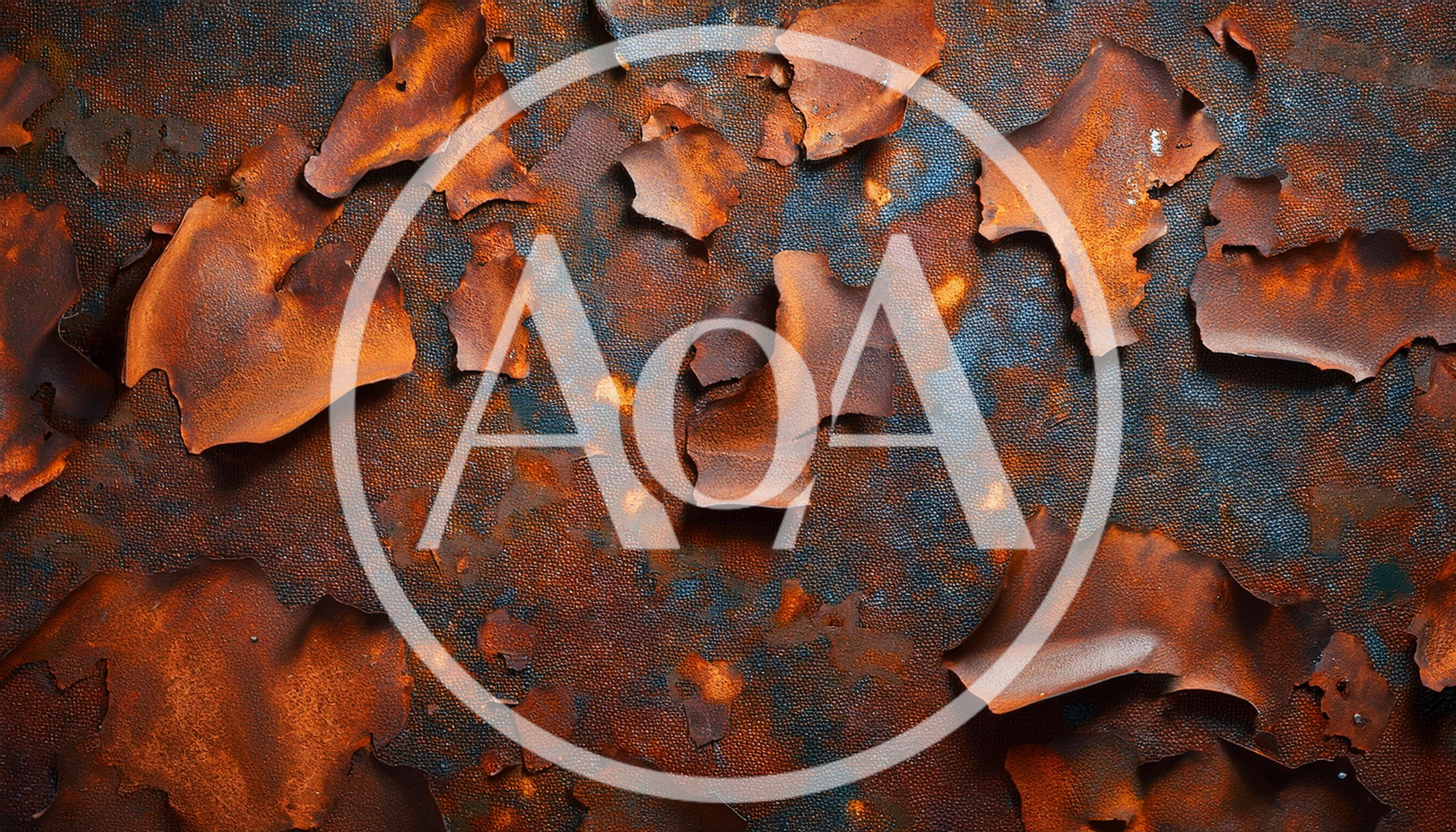 Peeling Rust Texture On Corroded Metal Surface