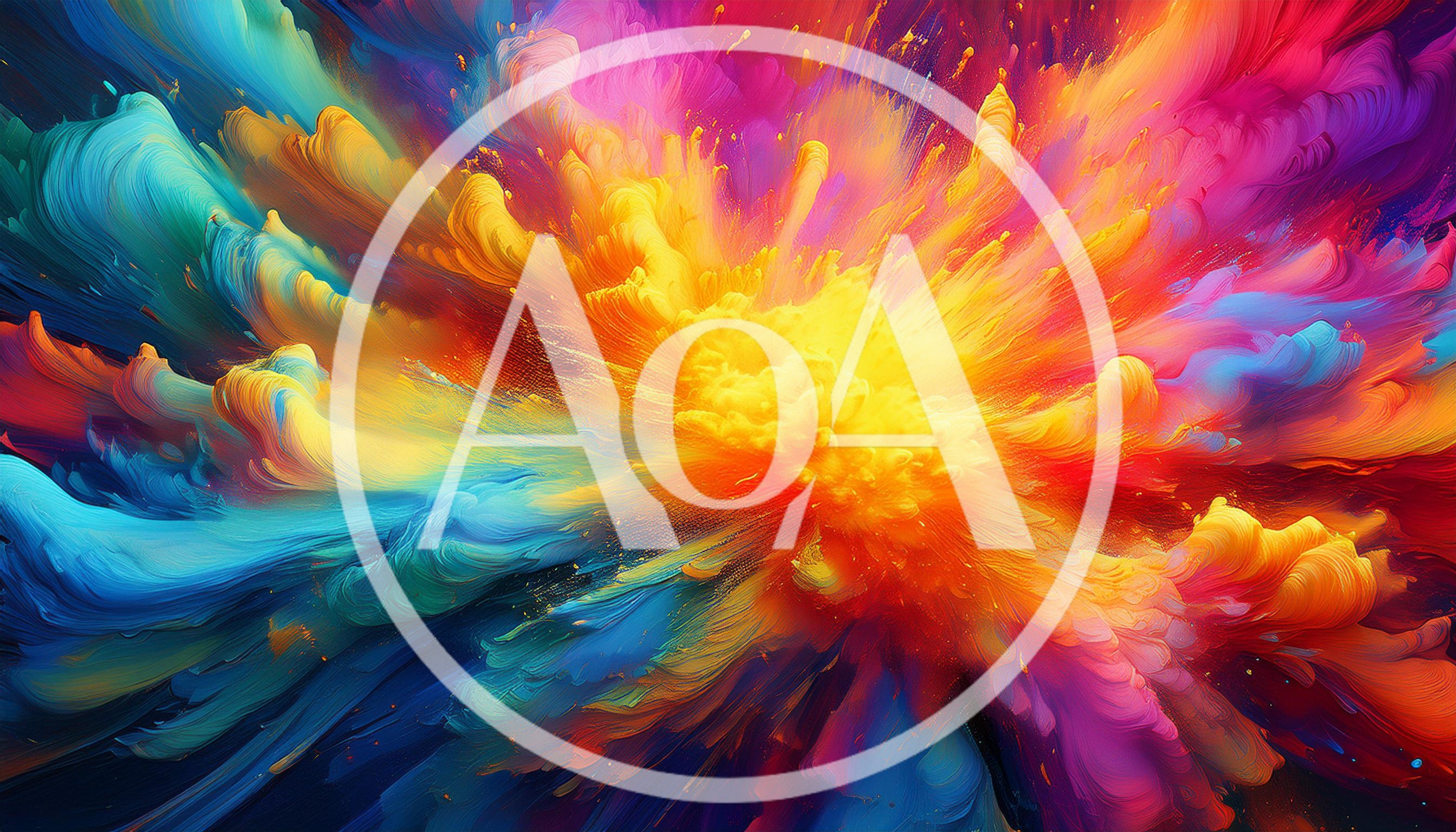 Abstract Colorful Paint Explosion Background