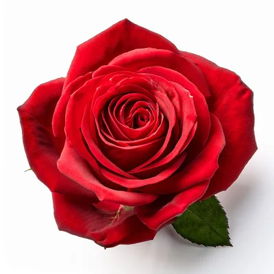 Single Vibrant Red Rose Bloom