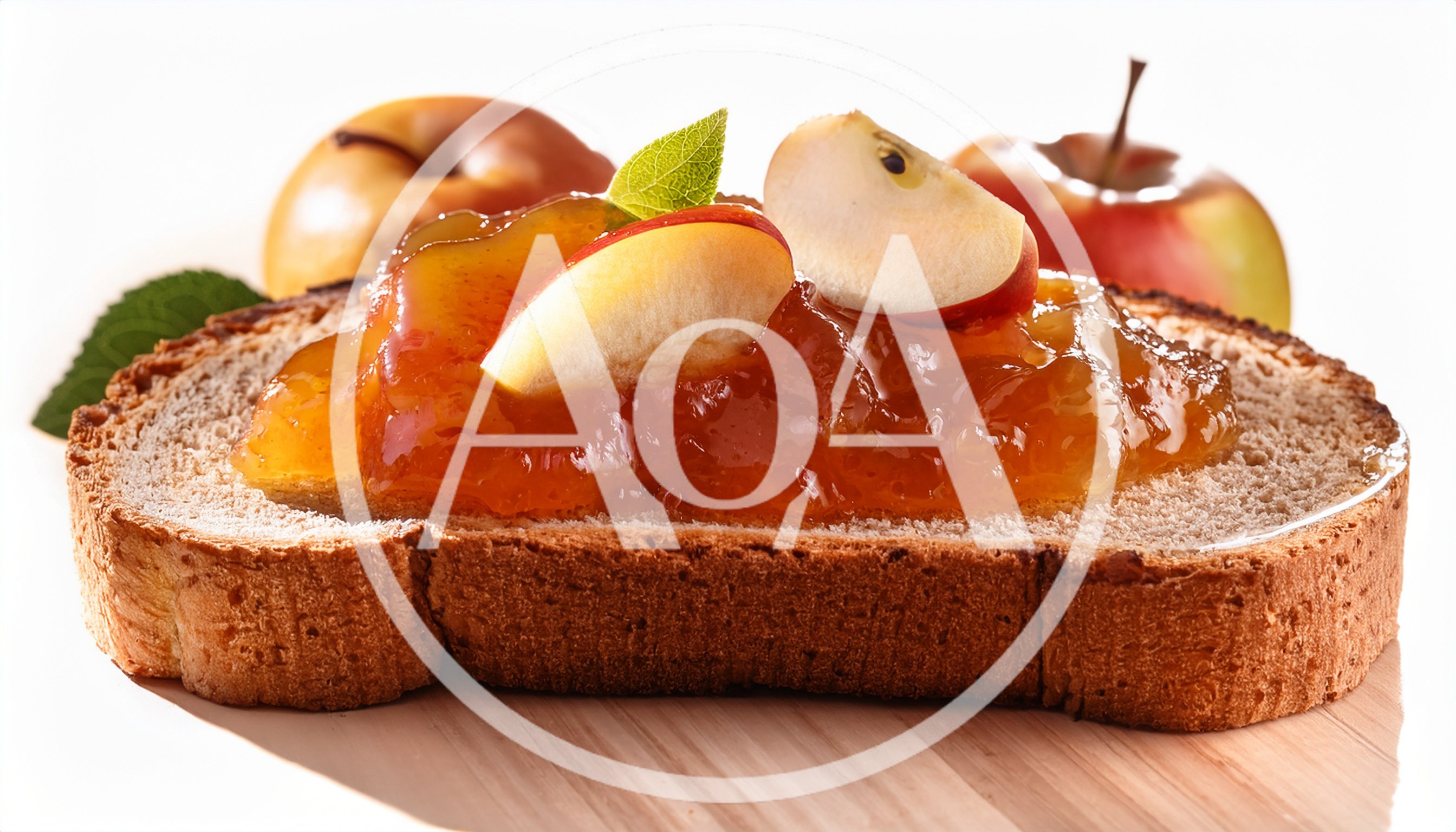 Slice Of Bread With Apple Jam And Fresh Fruit