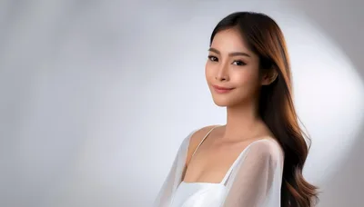 Portrait Of A Beautiful Young Asian Woman