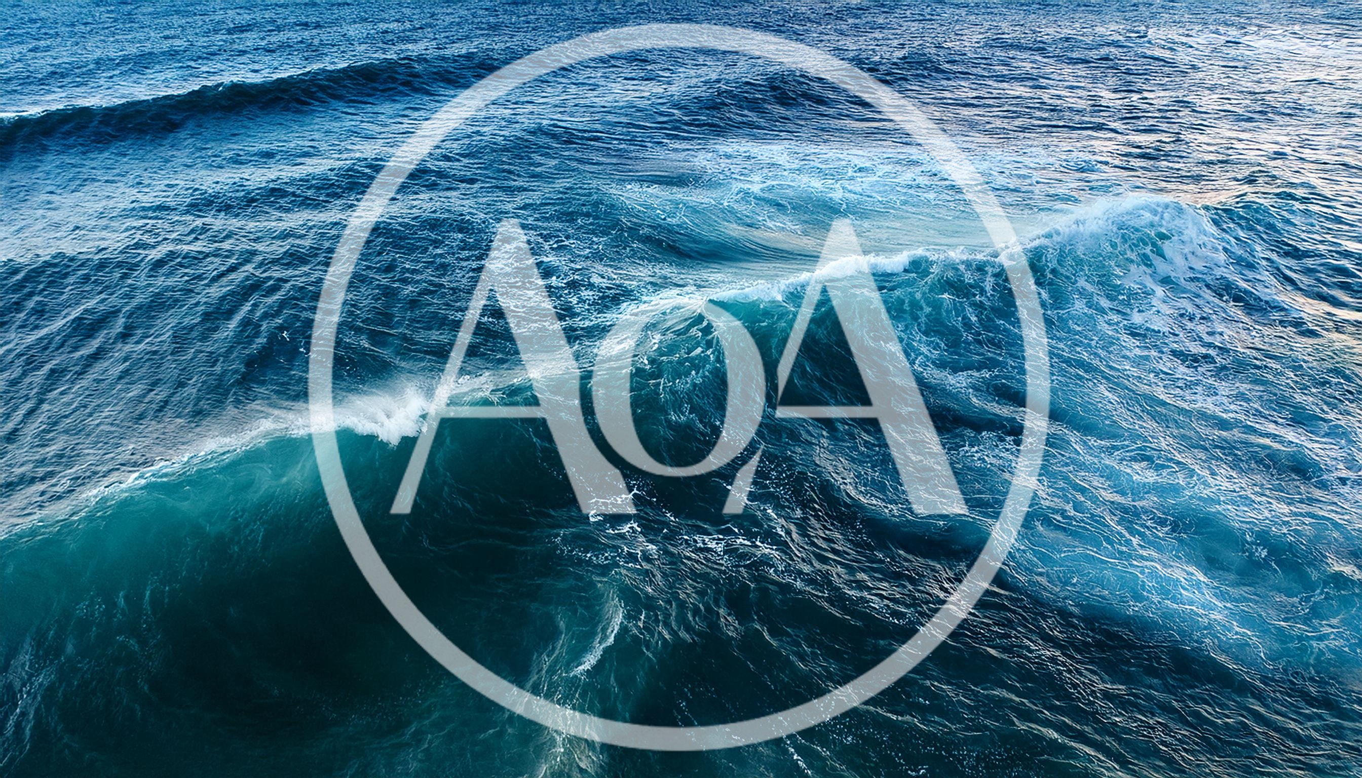 Aerial View Of Rolling Ocean Waves