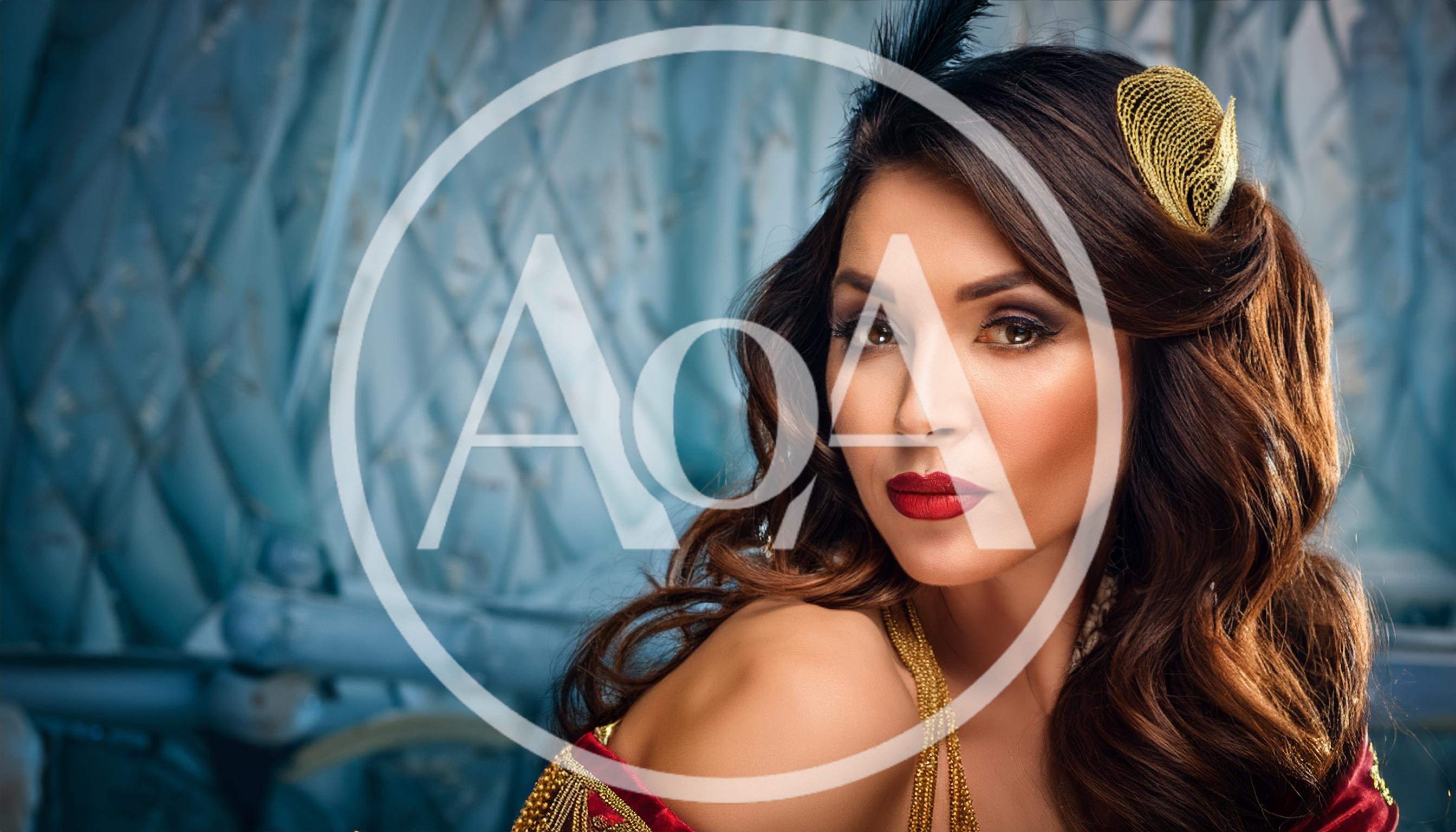 Elegant Woman In Vintage Flapper Style Portrait