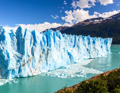 Perito Moreno Glacier Wall in Patagonia Argentina