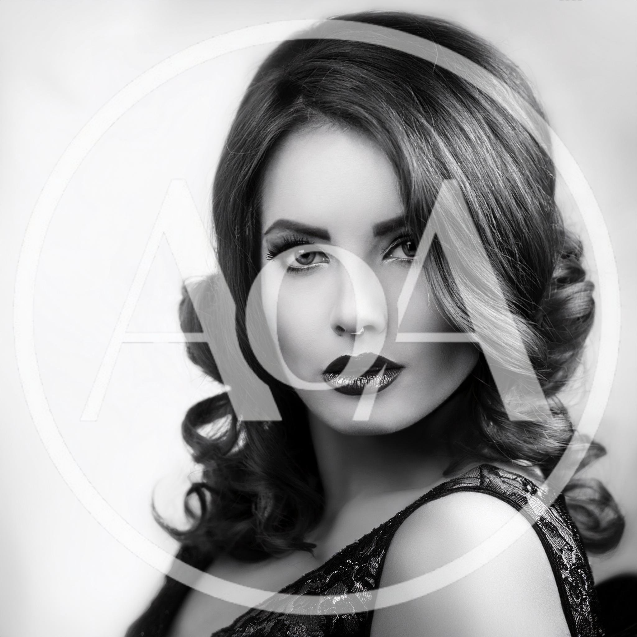 Portrait Of A Glamorous Woman With Vintage Hairstyle