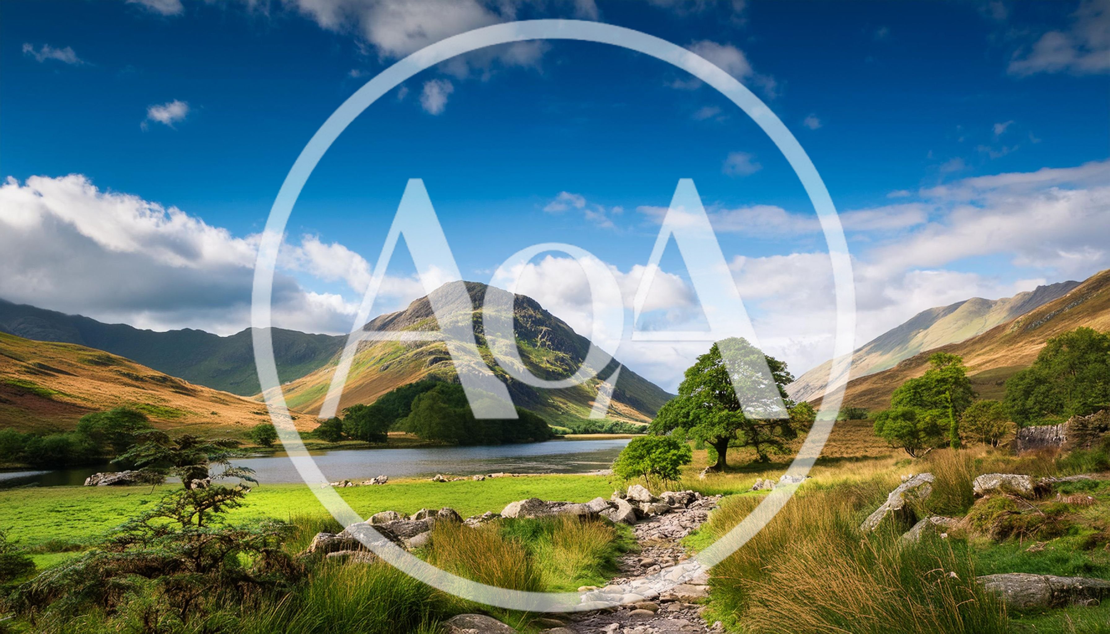 Scenic Landscape Of Buttermere Lake In The Lake District