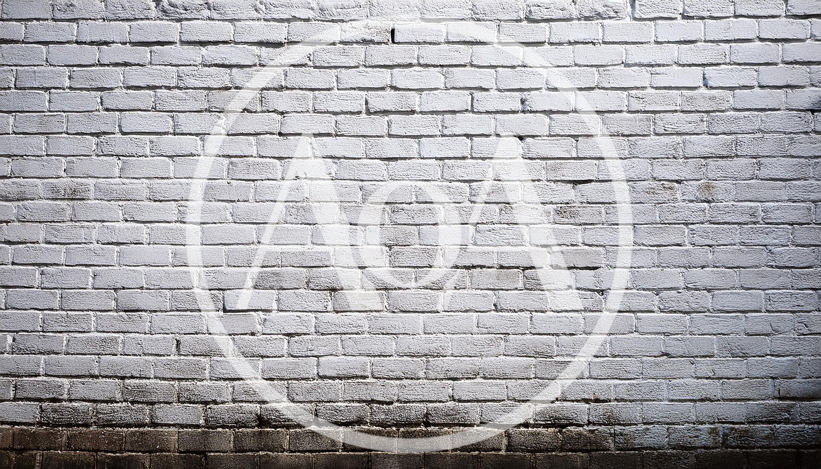White Painted Brick Wall Texture Background