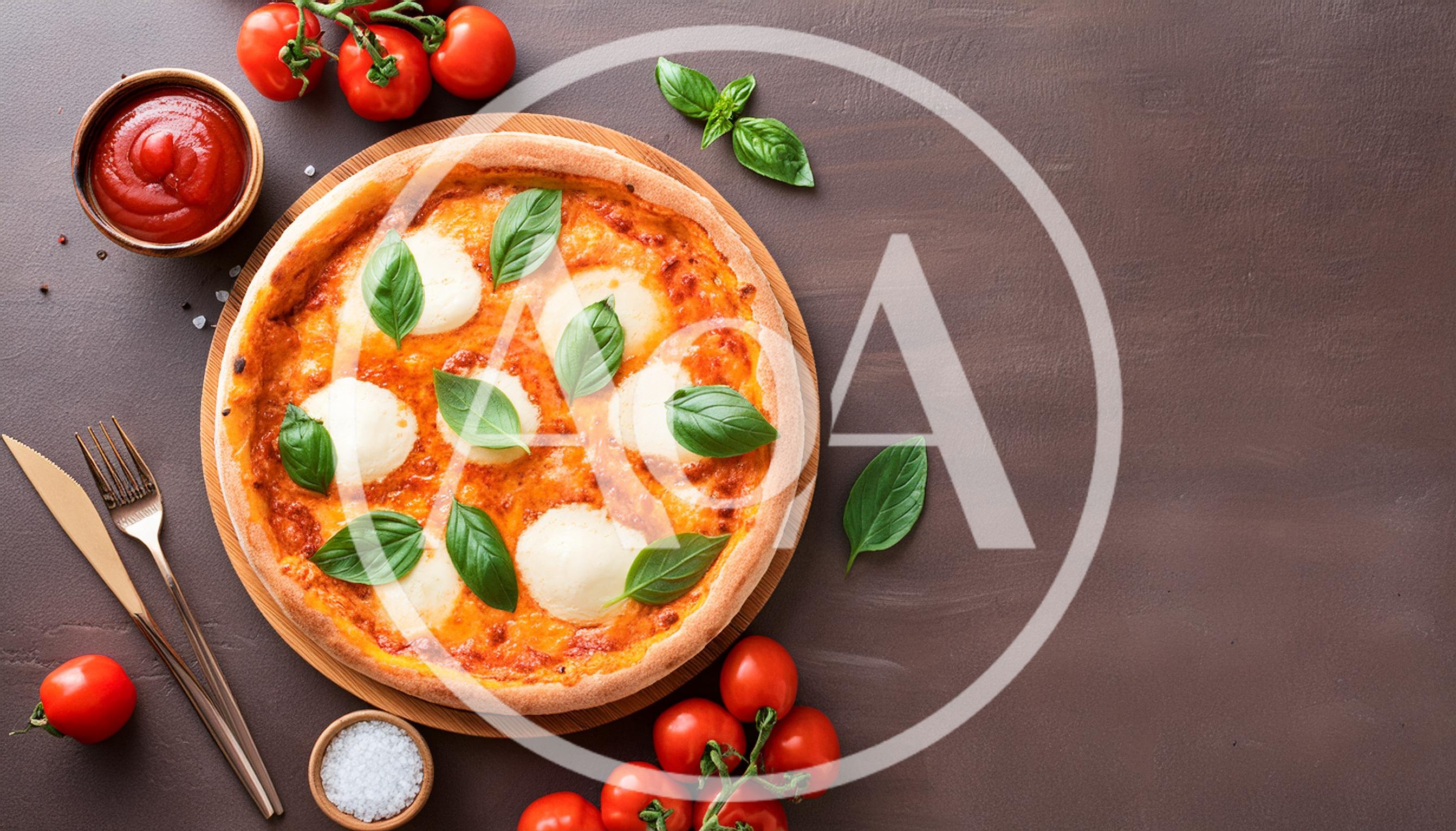 Fresh Margherita Pizza With Basil And Tomatoes