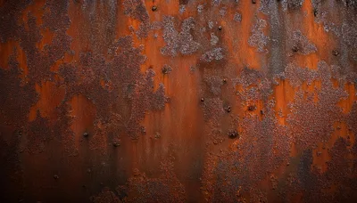 Weathered Metal Surface With Heavy Rust Texture