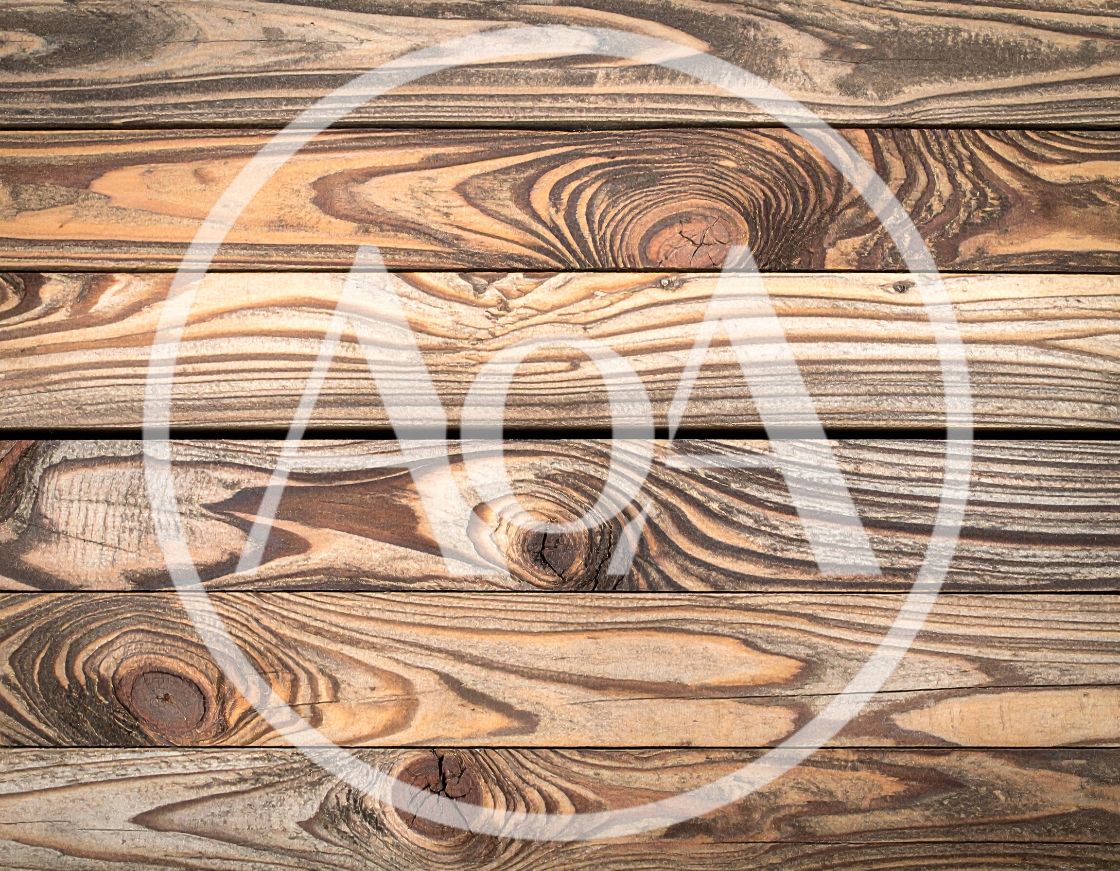Rustic Weathered Wooden Planks With Natural Grain Texture