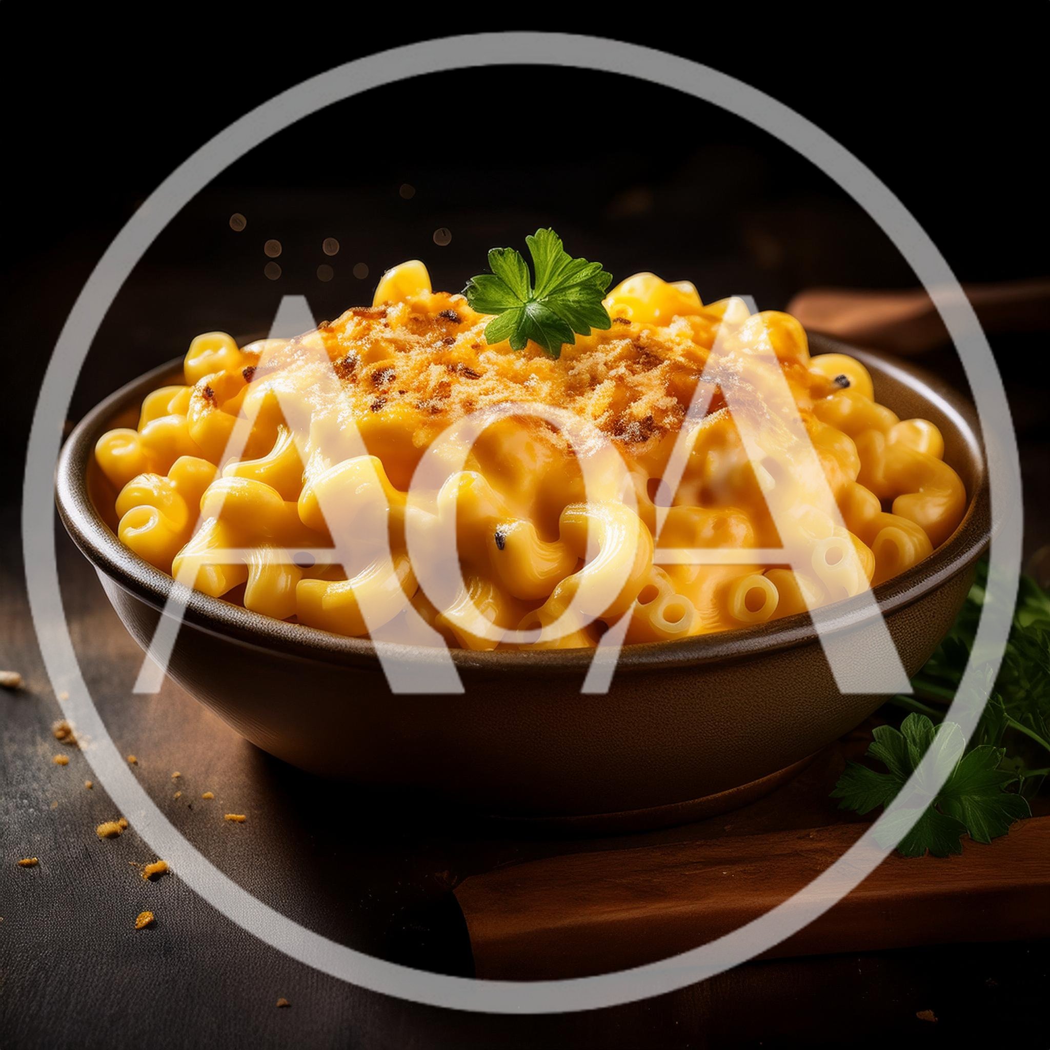 Bowl Of Creamy Baked Macaroni And Cheese