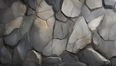 Textured Gray Stone Wall Surface Background