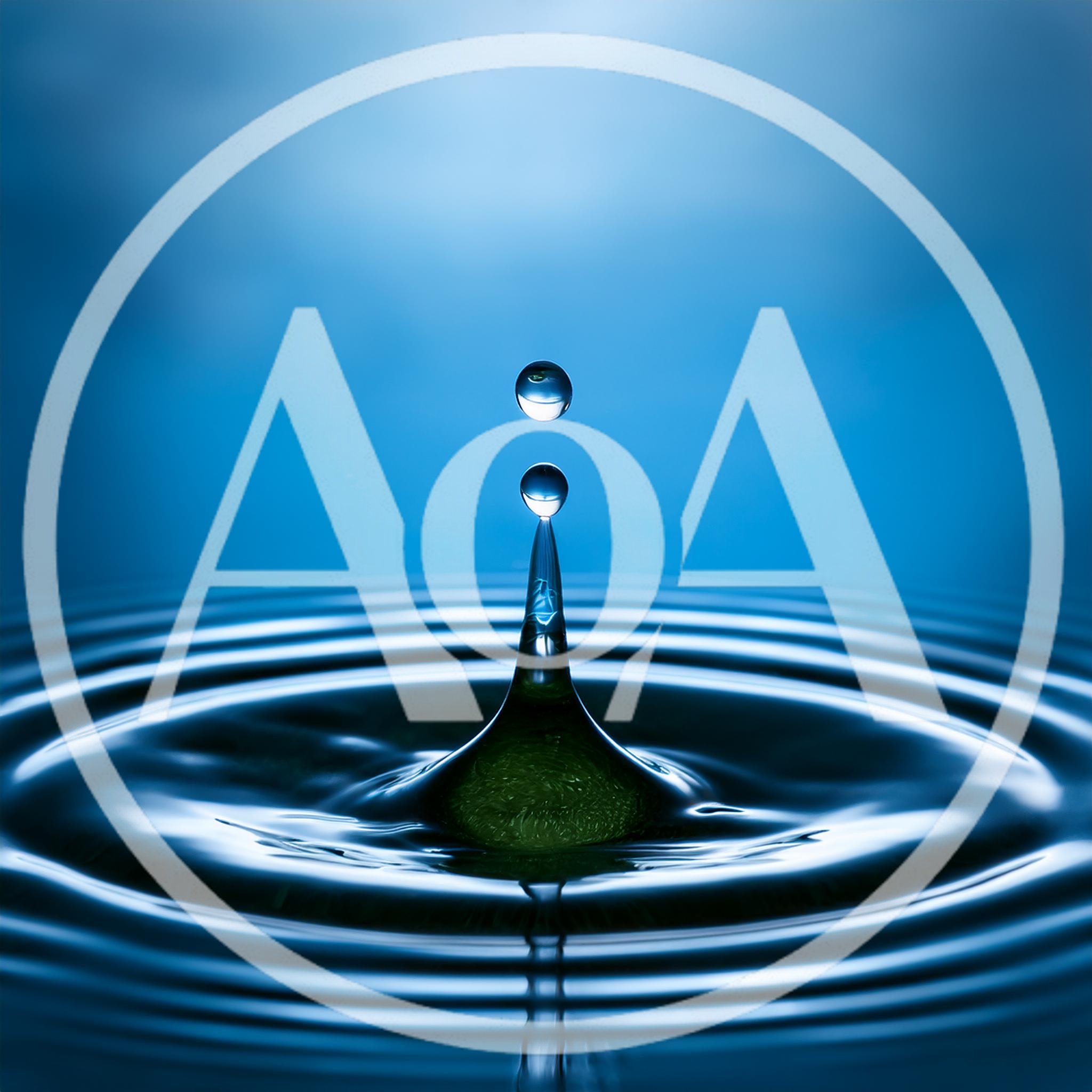Water Drop Impact Creating Concentric Ripples