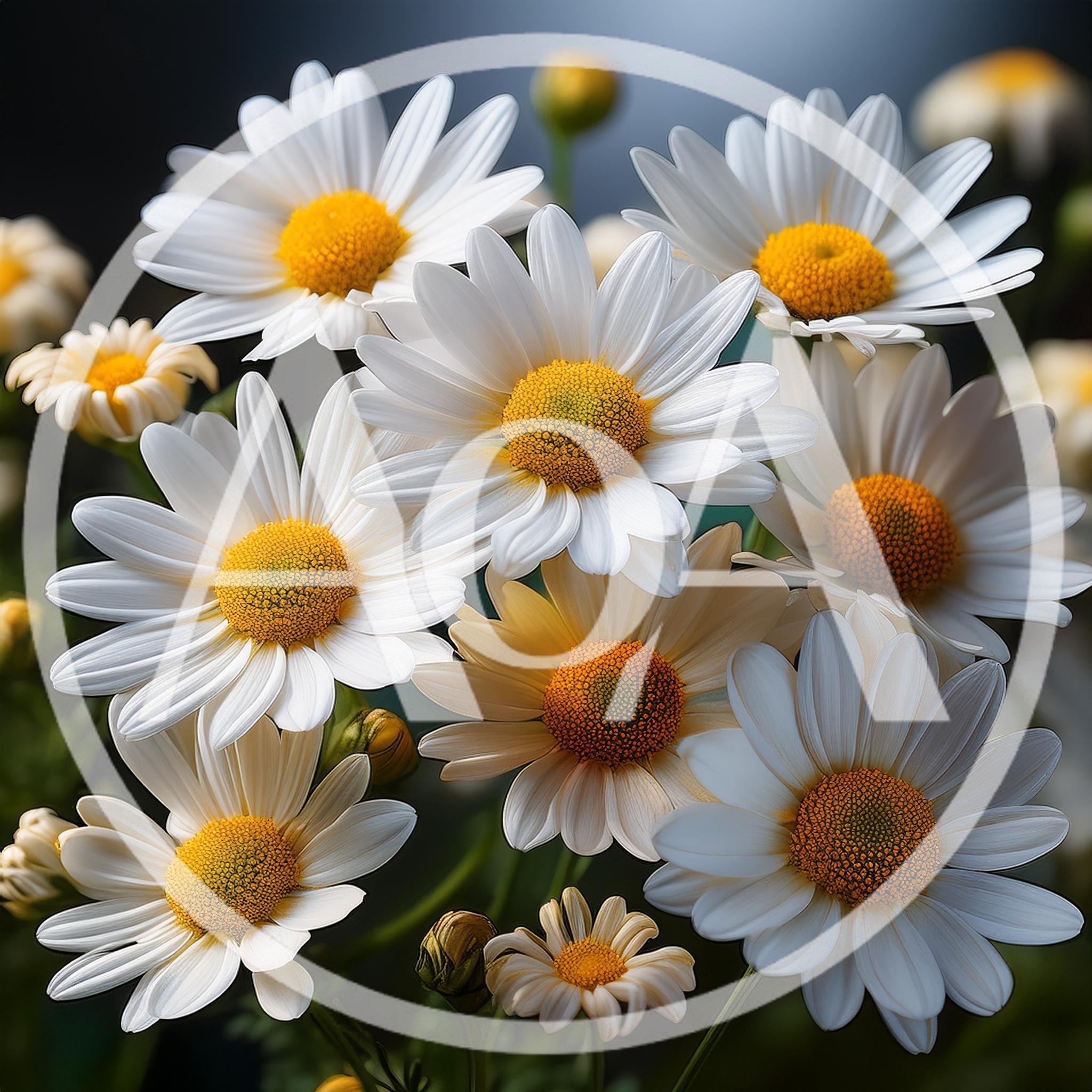 Close Up Of Fresh White Daisy Flowers