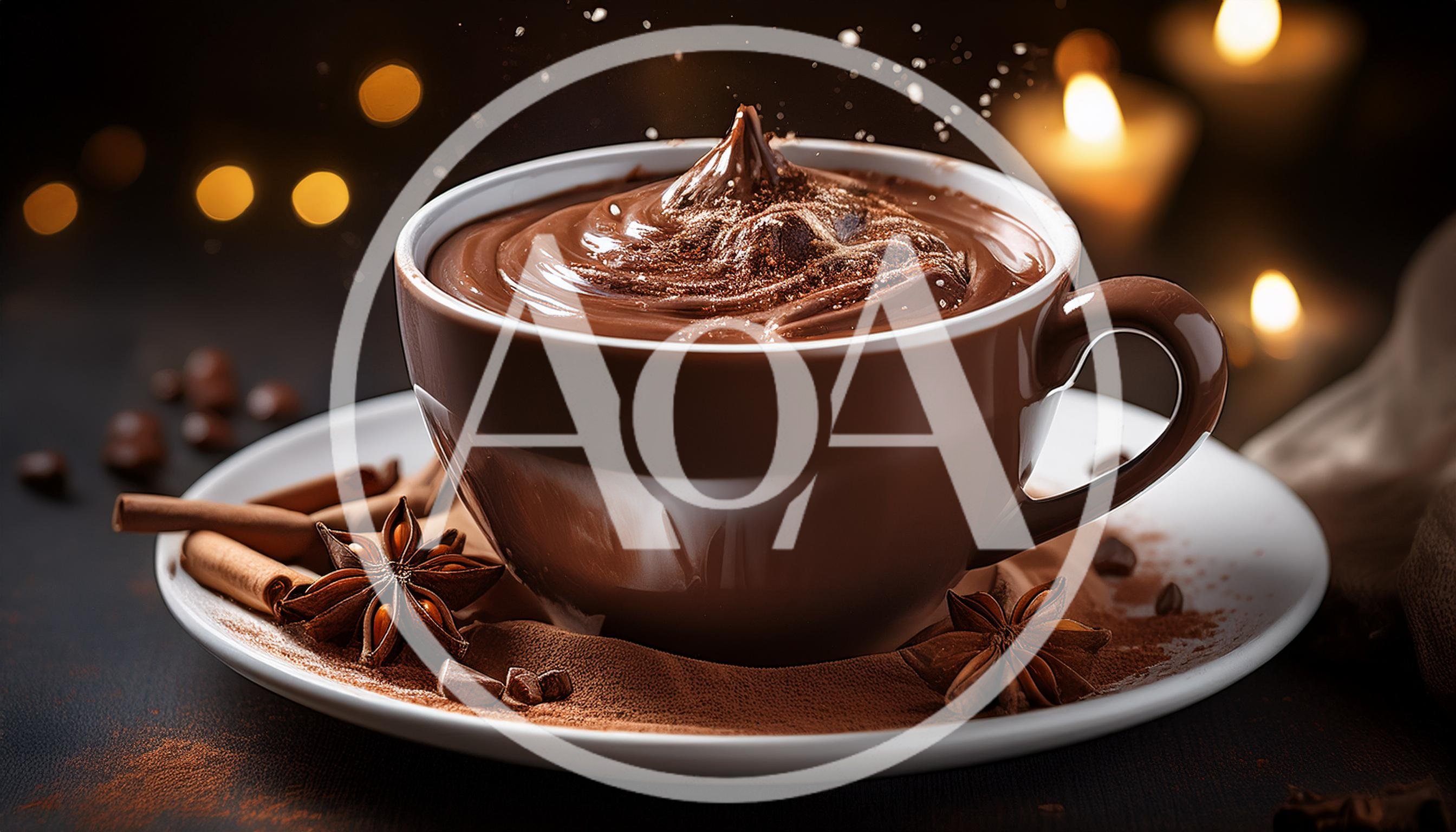 Cup of Rich Hot Chocolate with Spices