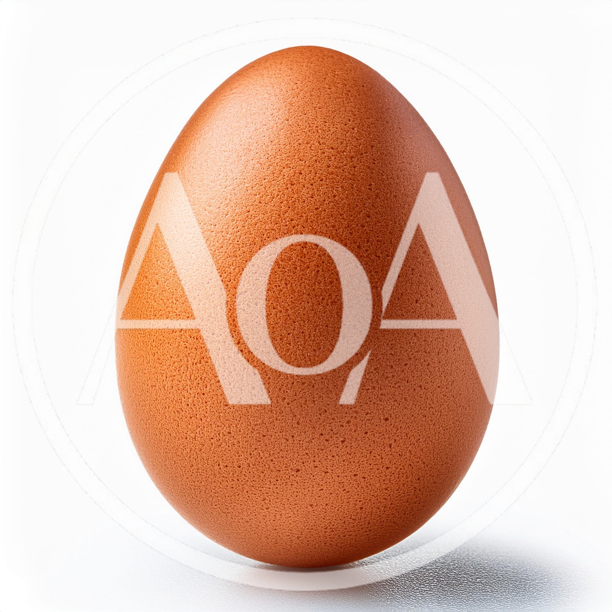 Single Brown Chicken Egg Isolated On White Background