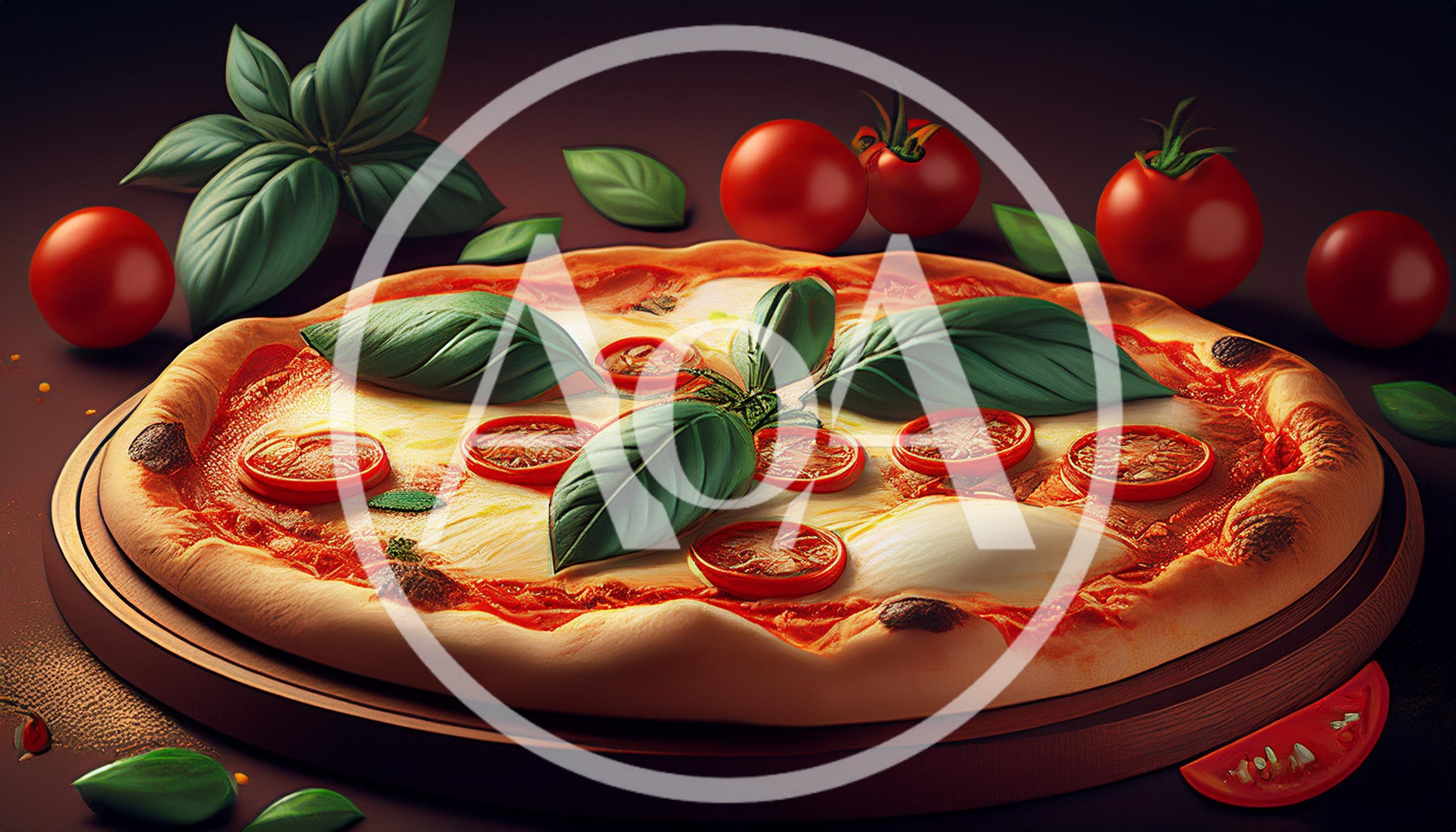 Fresh Margherita Pizza With Basil And Tomatoes
