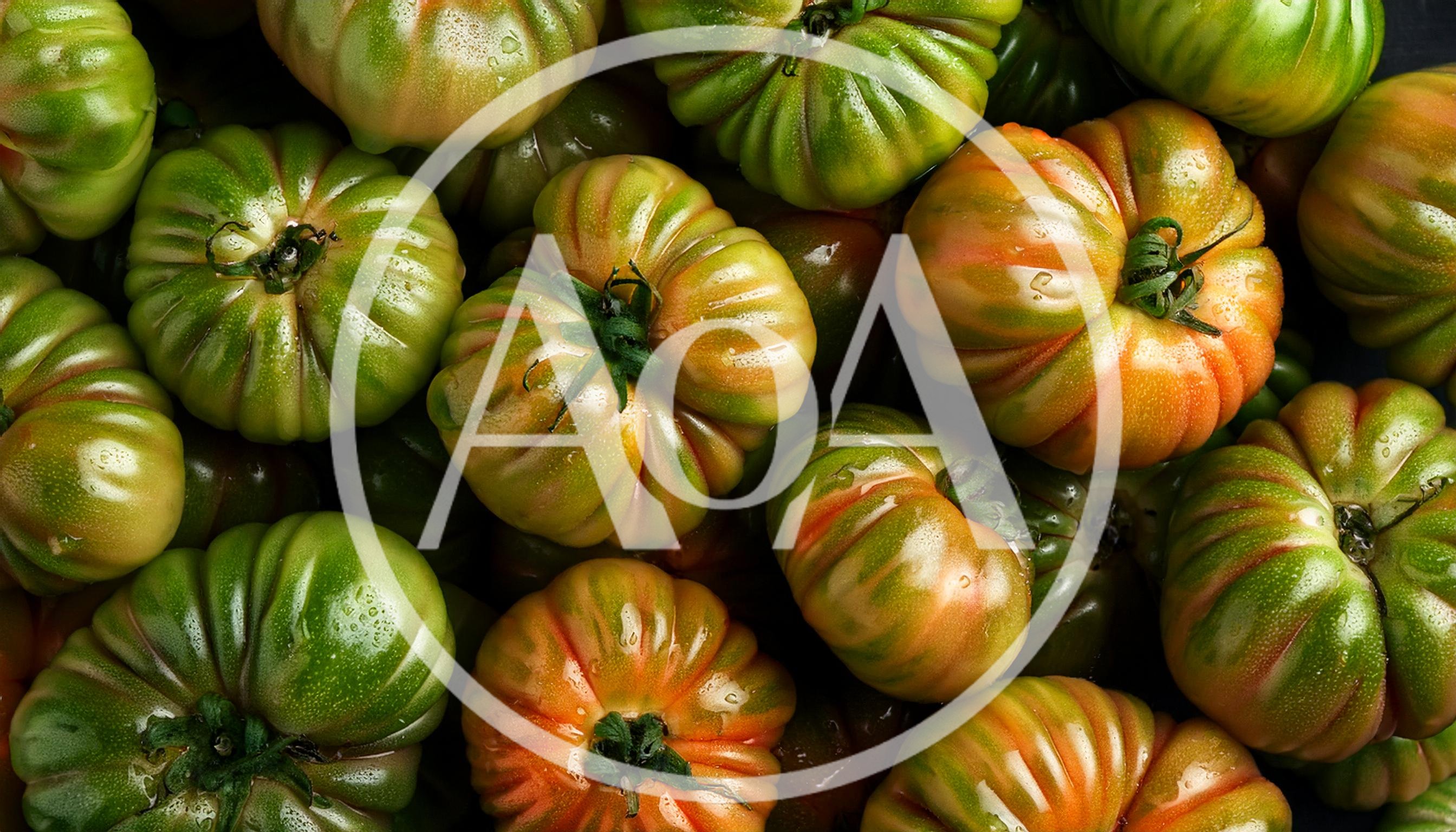 Fresh Heirloom Tomatoes With Water Droplets
