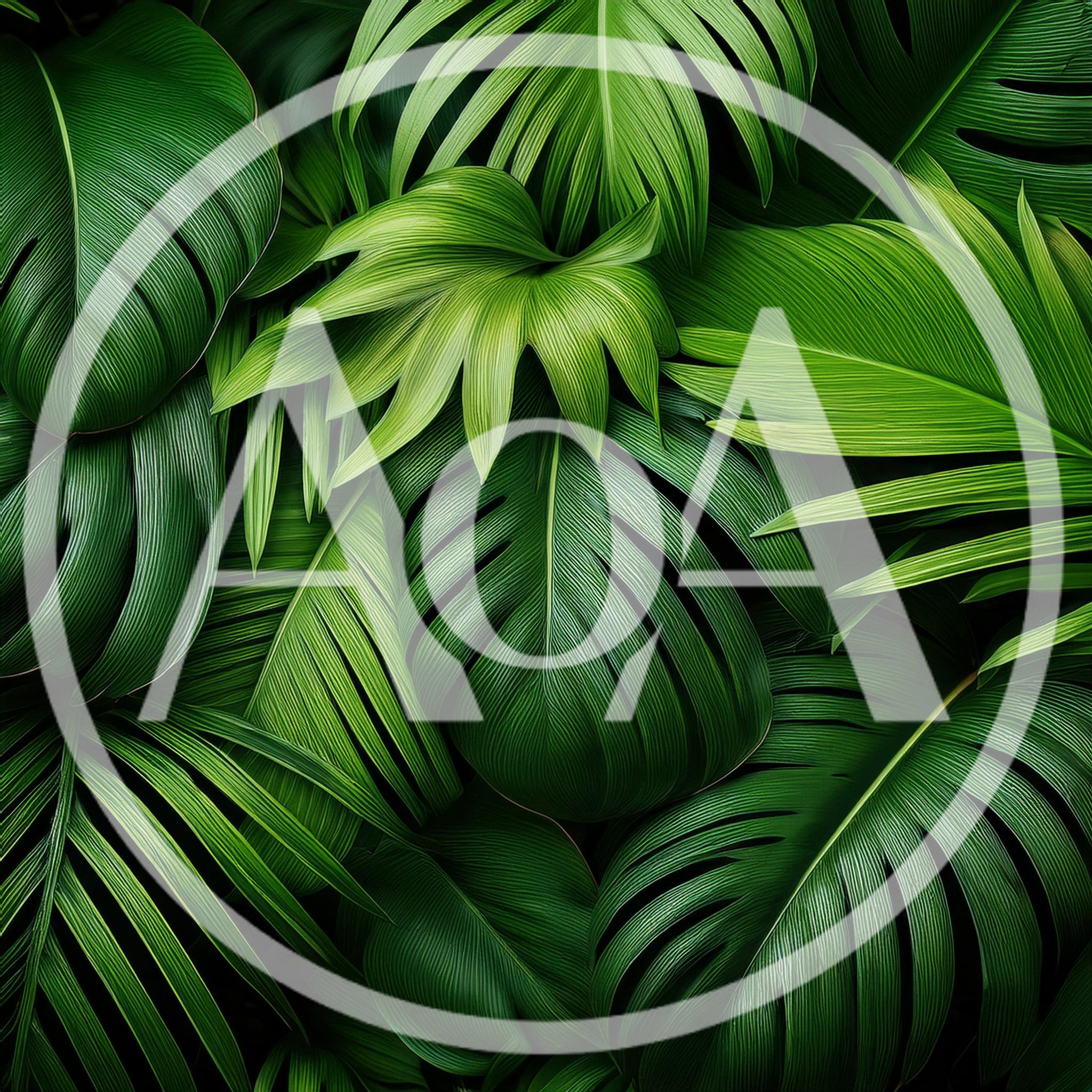 Lush Tropical Jungle Foliage Background