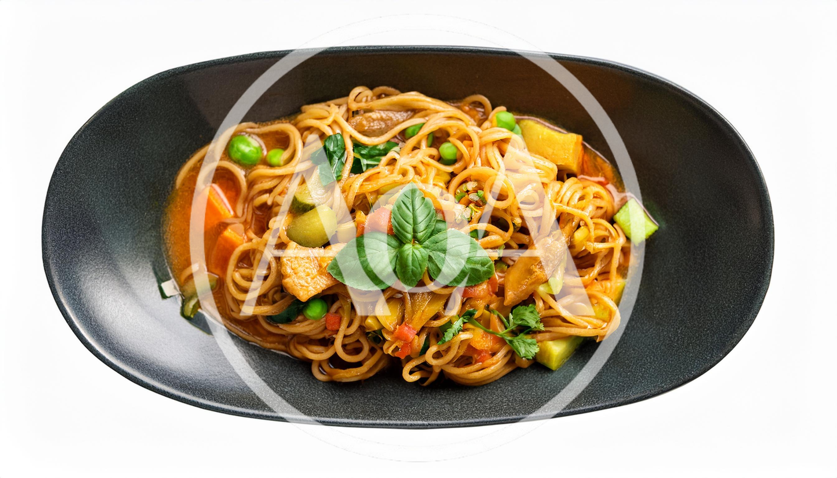 Bowl Of Vegetable Stir Fry Noodles