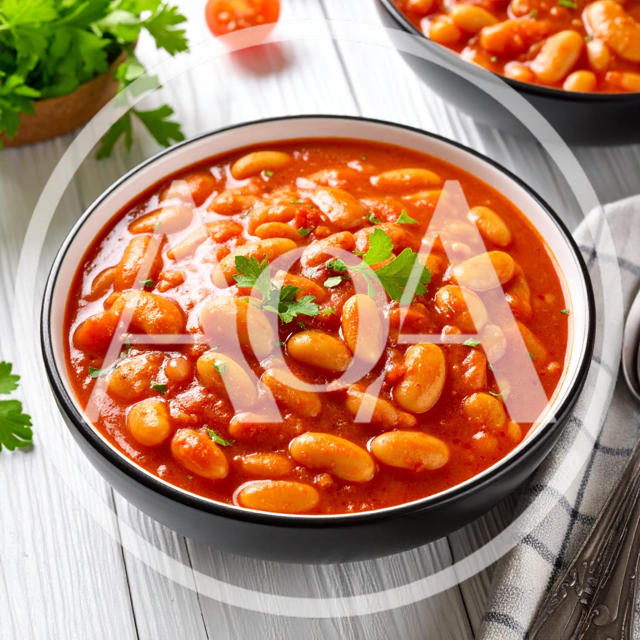 Bowl Of Traditional Tomato Baked Beans