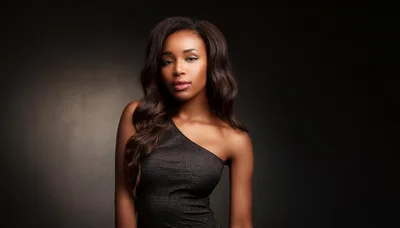 Portrait Of A Beautiful Young Woman In Evening Wear