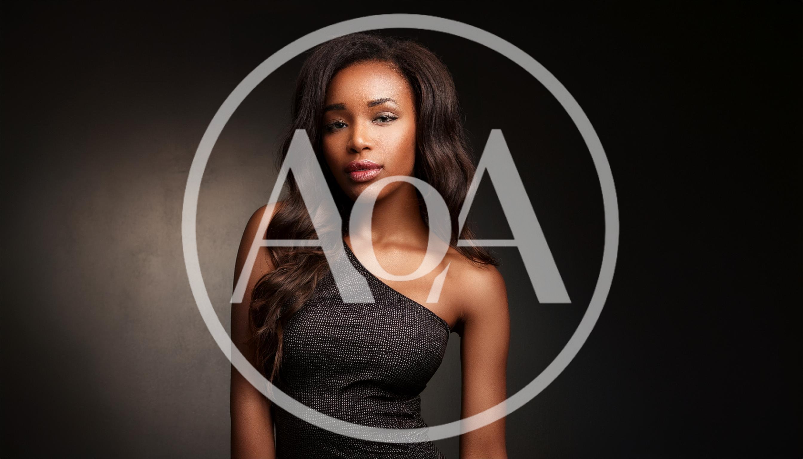 Portrait Of A Beautiful Young Woman In Evening Wear