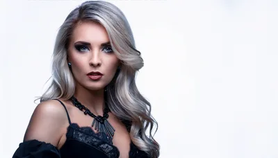 Portrait Of A Beautiful Woman With Blonde Hair