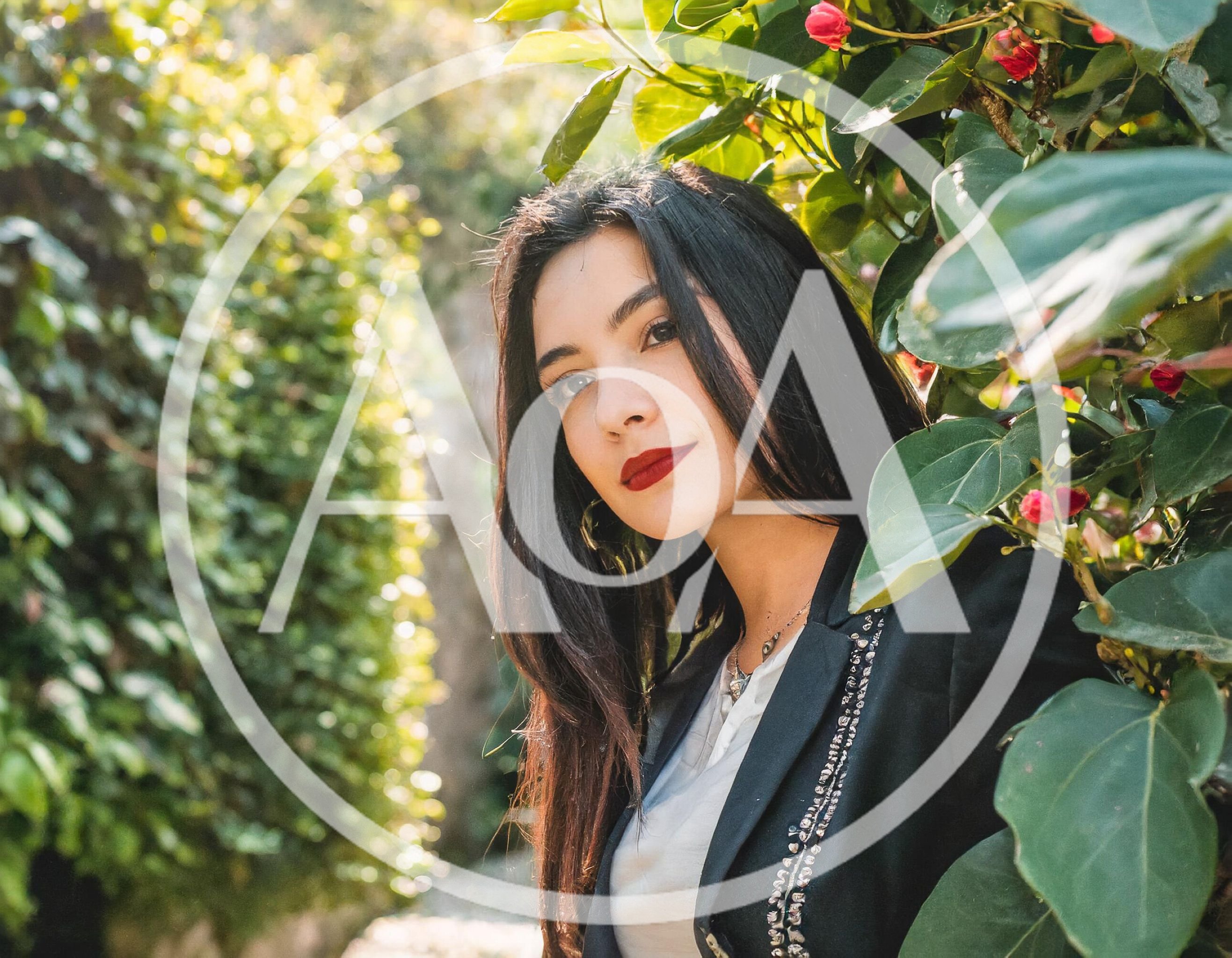 Portrait Of A Young Woman In A Garden