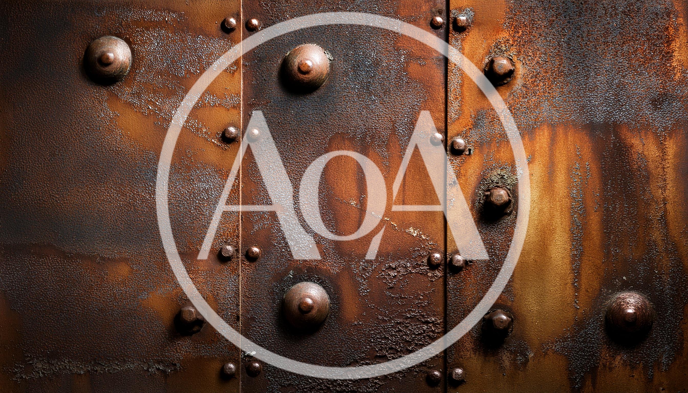 Weathered Metal Plates With Rivets And Rust Texture