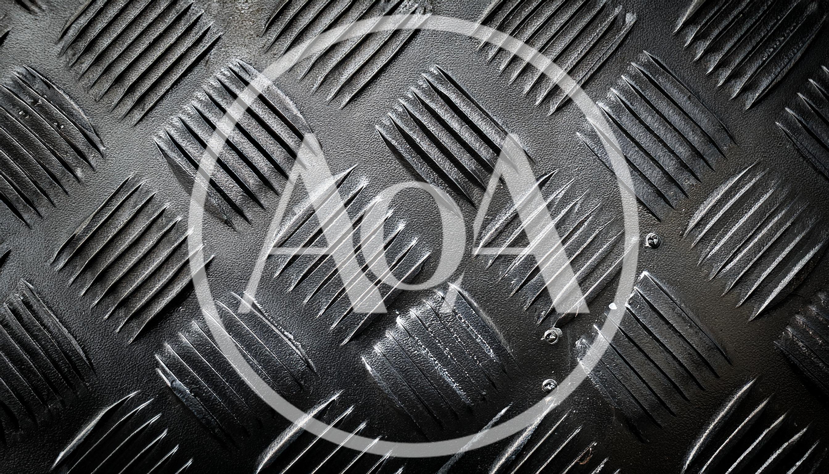 Black Metal Diamond Plate Texture Background