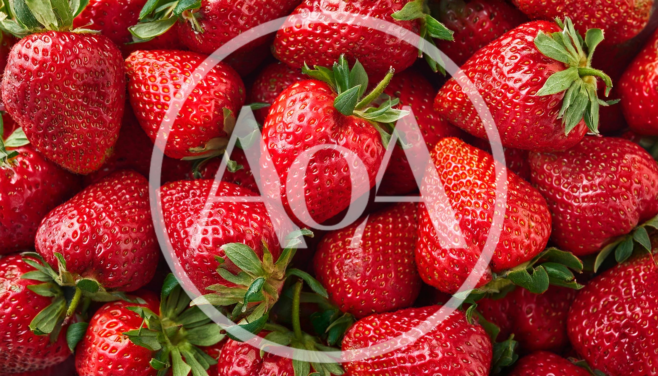 Fresh Ripe Strawberries Background Texture