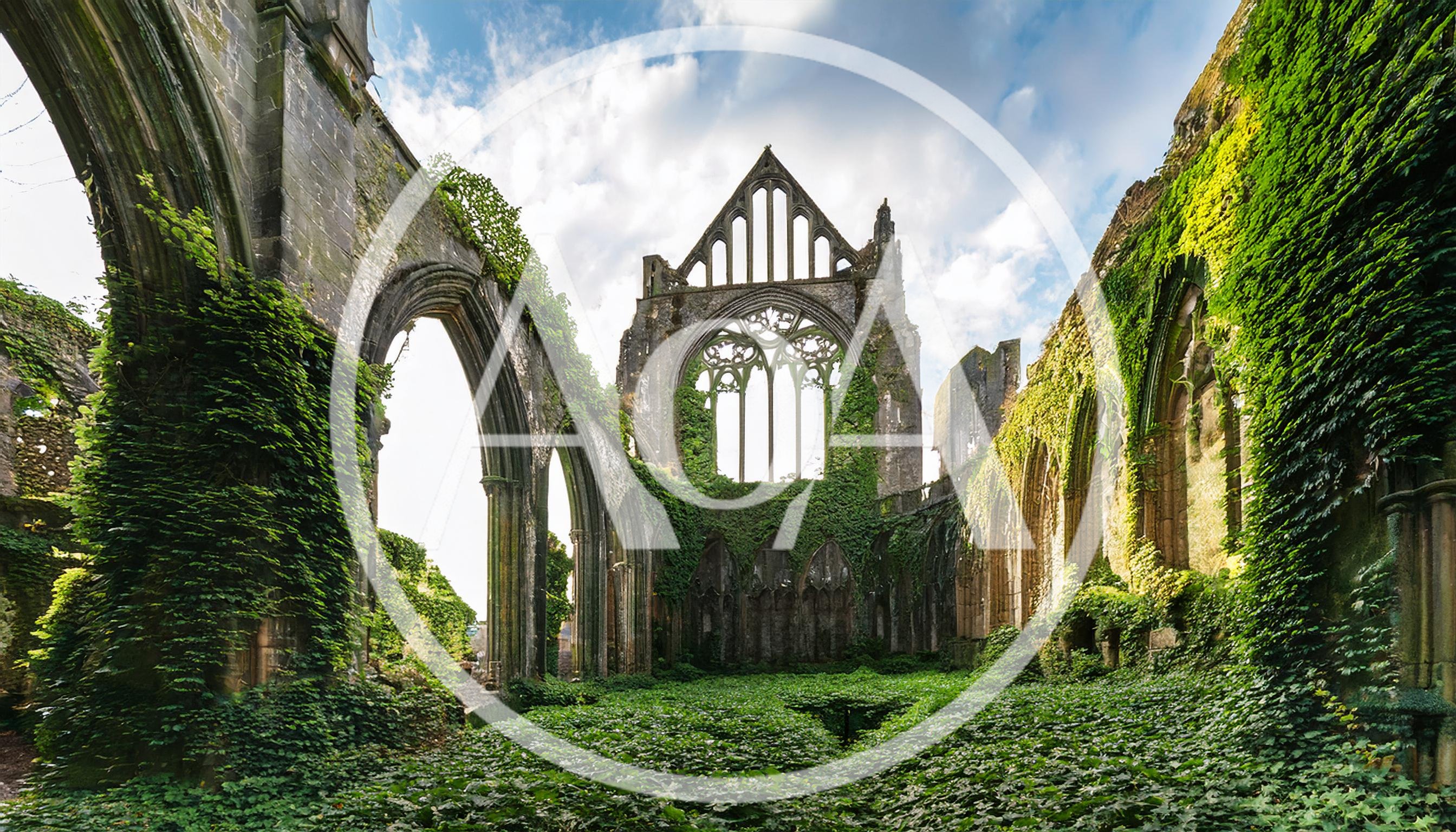 Ruins Of Tintern Abbey In Wales