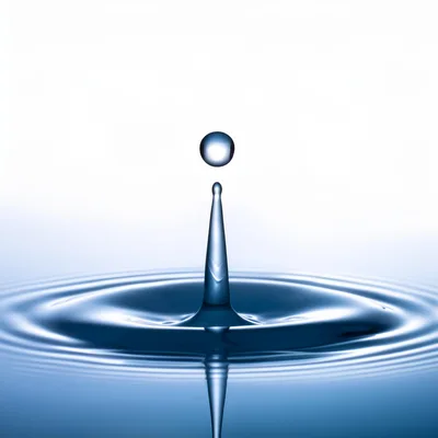 Single Water Drop Impacting A Calm Surface