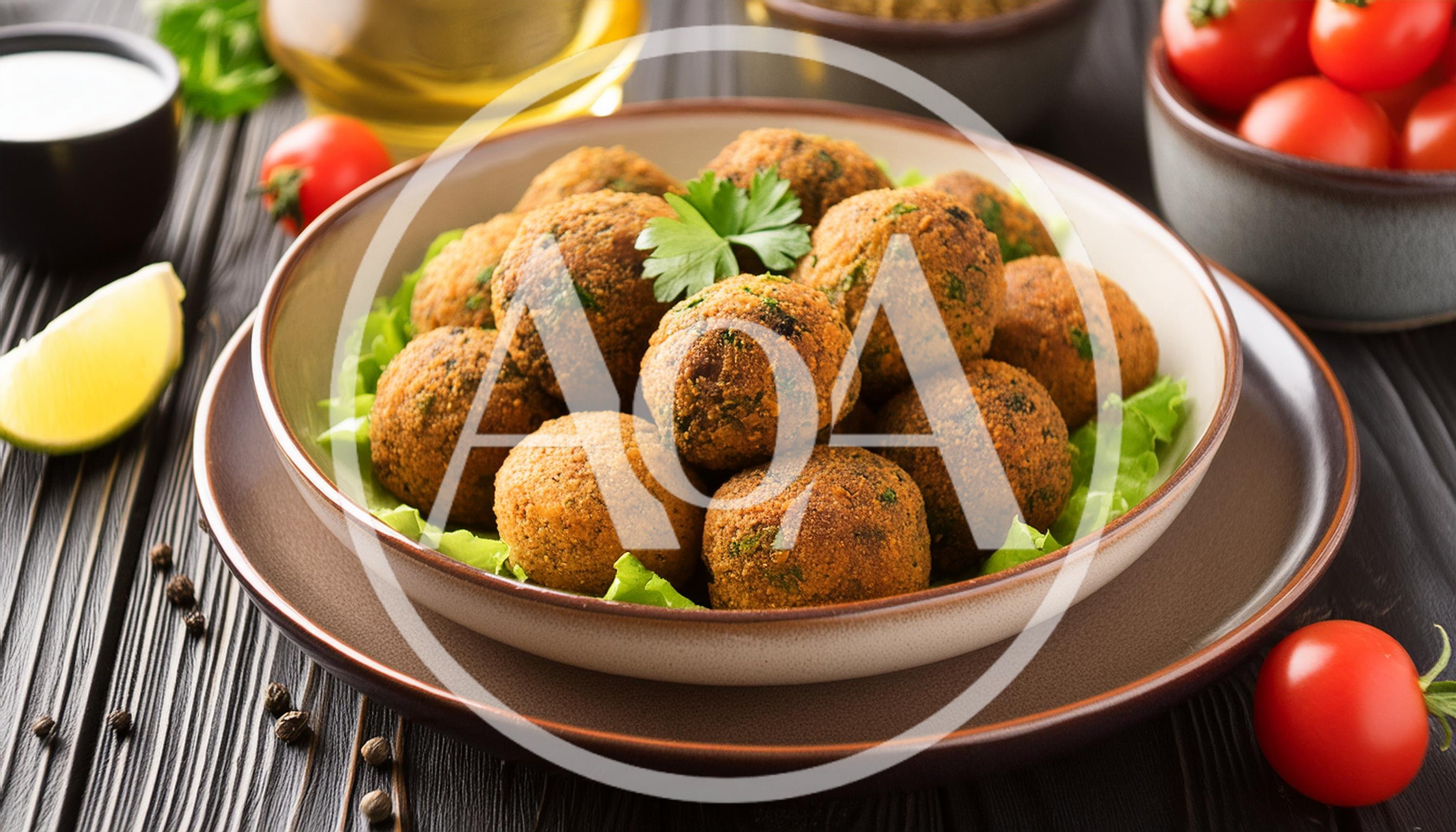 Bowl Of Freshly Fried Falafel Balls