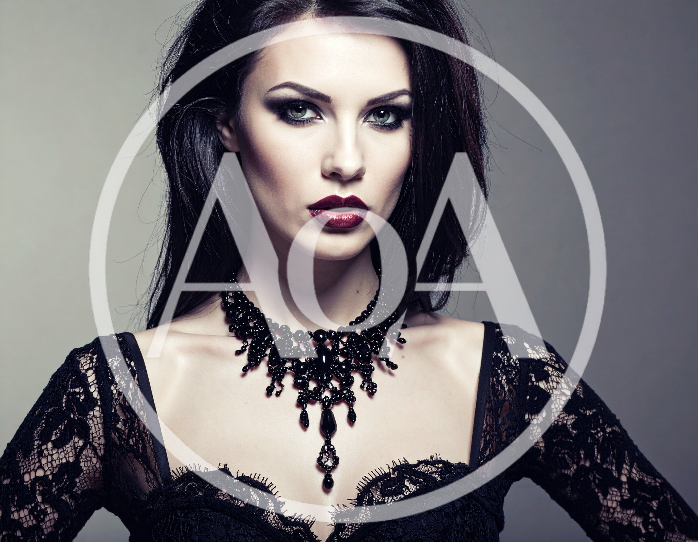 Portrait Of A Beautiful Woman In Gothic Style