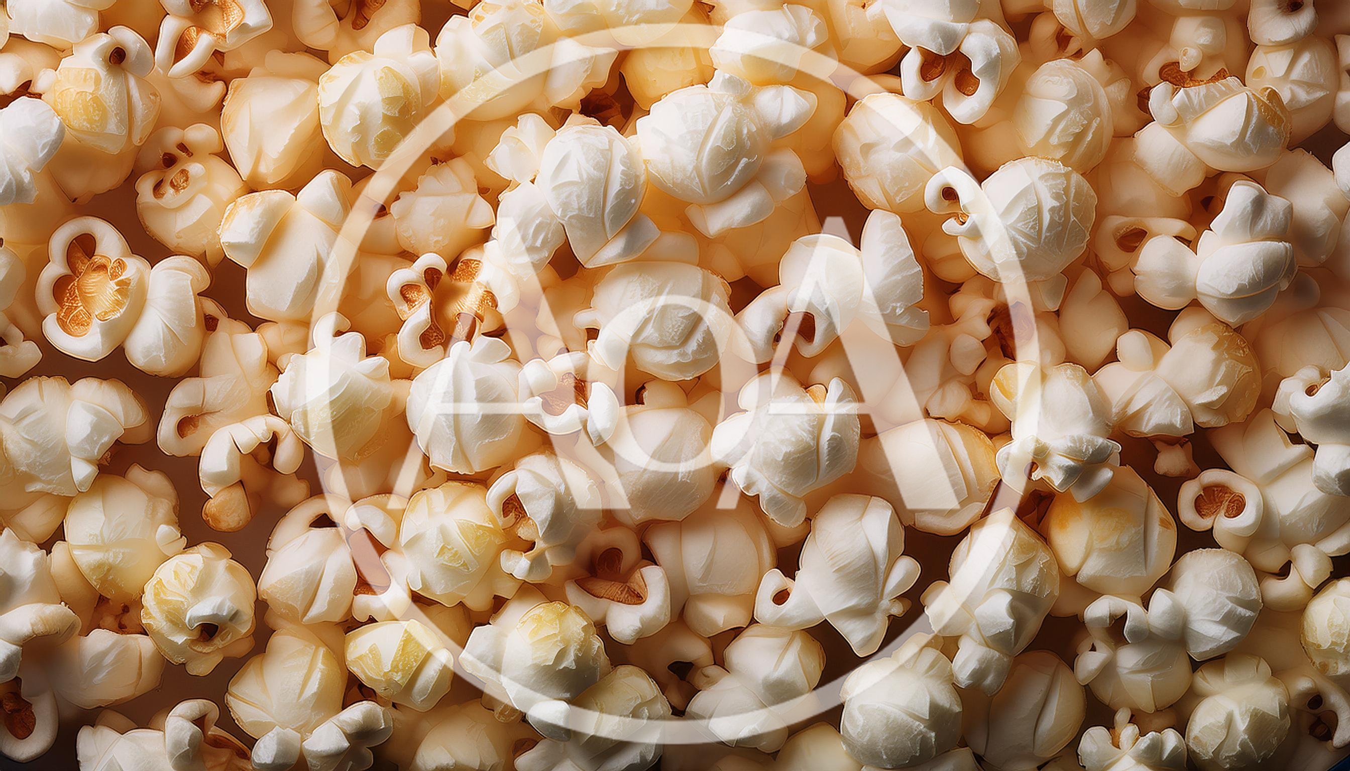 Close Up Of Freshly Popped Buttery Popcorn
