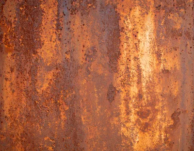 Weathered Metal Surface With Heavy Rust Texture