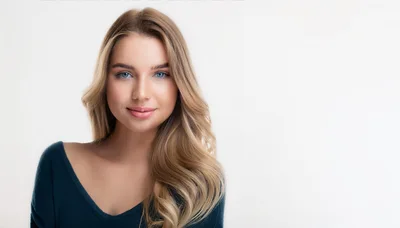 Portrait Of A Beautiful Young Blonde Woman